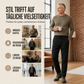 Winddichte, wattierte Thermohose für Herren