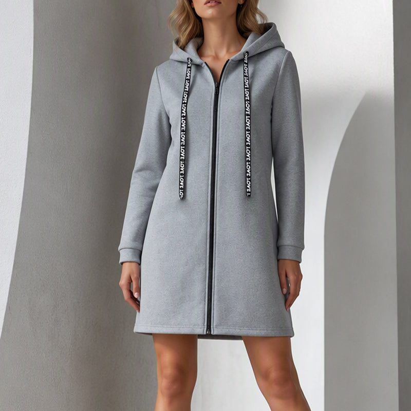 📢🎉50%Rabatt!!!🛍️✨Damen Kapuzenjacke in mittlerer Länge, gefüttert