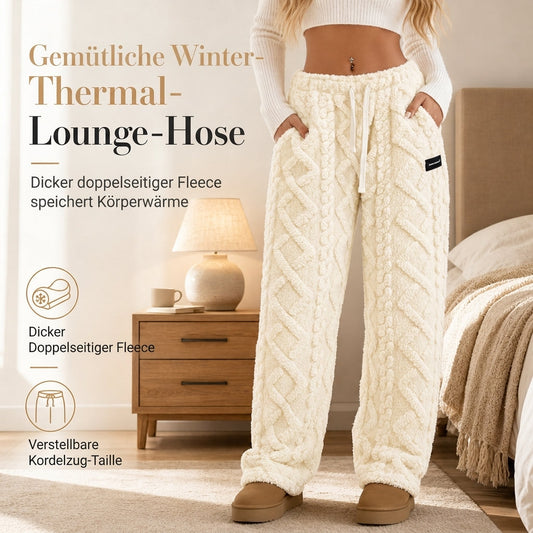 Legere, warme Lounge-Hosen für Damen mit Flanellfutter