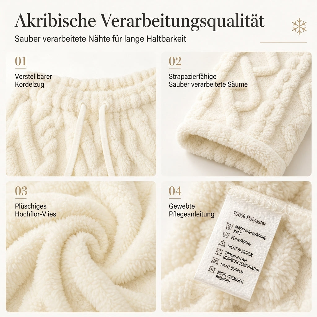 Legere, warme Lounge-Hosen für Damen mit Flanellfutter