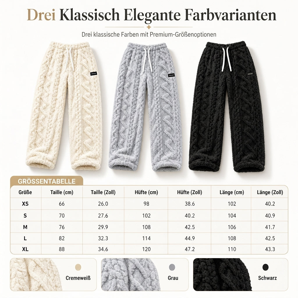 Legere, warme Lounge-Hosen für Damen mit Flanellfutter