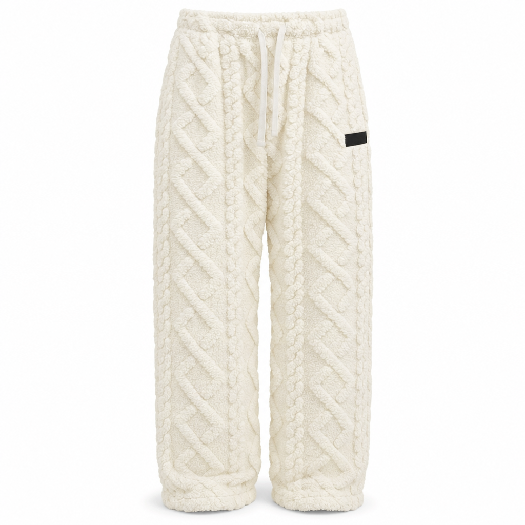 Legere, warme Lounge-Hosen für Damen mit Flanellfutter