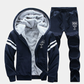 Herren-Set aus verdicktem Kapuzenpullover und Hose