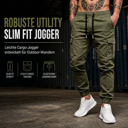 Leichte lässige Cargohosen, Outdoor-Wander-Jogger für Herbst- und Wintersport, Laufen und Training
