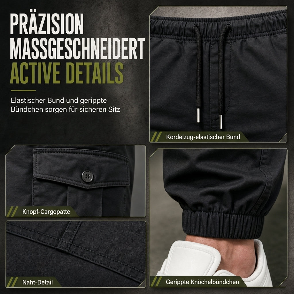 Leichte lässige Cargohosen, Outdoor-Wander-Jogger für Herbst- und Wintersport, Laufen und Training