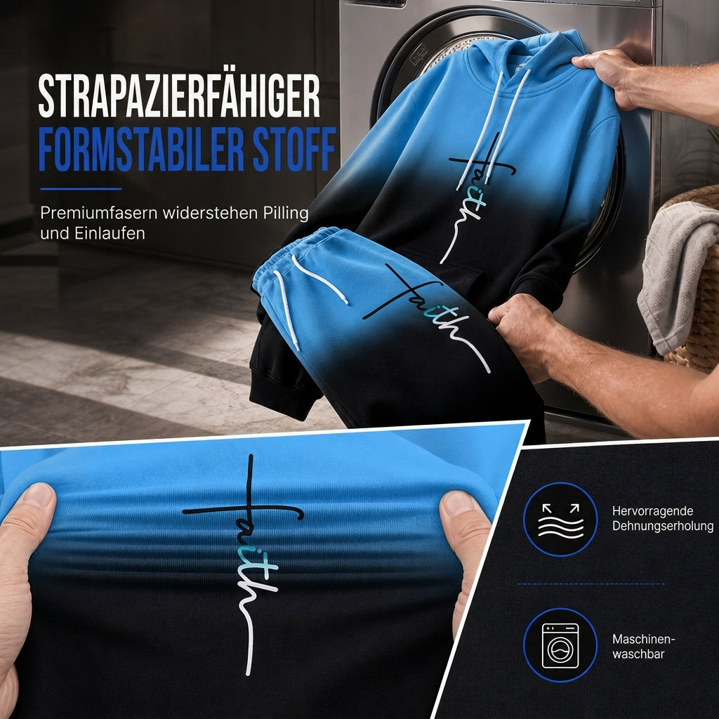 📢🎉50%Rabatt!!!🛍️✨Herren 3D-Digitaldruck Langarm-Kapuzenpullover und Hosen Set, lockerer Trainingsanzug für Frühling und Herbst