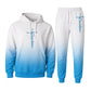 📢🎉50%Rabatt!!!🛍️✨Herren 3D-Digitaldruck Langarm-Kapuzenpullover und Hosen Set, lockerer Trainingsanzug für Frühling und Herbst