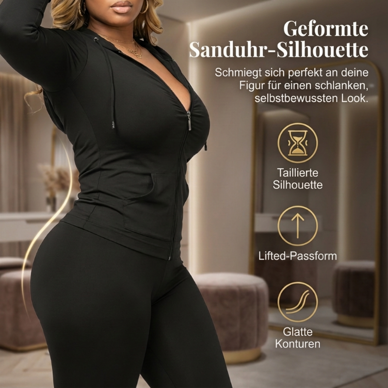 📢🎉50%Rabatt!!!🛍️✨Damen-Jogginganzug mit Kapuze und langen Ärmeln