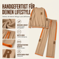 Damen-Casual-Sweatshirt & Weite-Hosen-Set
