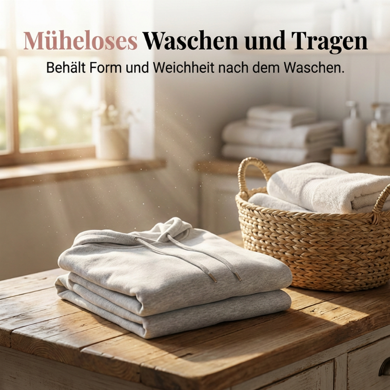 Zweiteiliger, legere Trainingsanzug aus einfarbigem Stoff für Damen