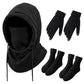 Balaclava-Set mit touchscreenkompatiblen Handschuhen und Socken