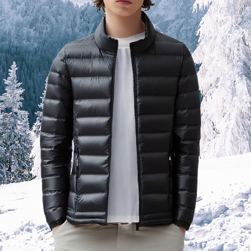 Leichte warme Daunenjacke für Herren