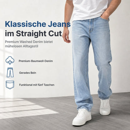 🔥Beliebtes Produkt ！✨Klassische gerade Jeans für Herren