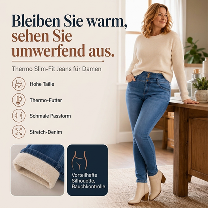 ⏰ Countdown läuft – 50% nur noch 3 Tage! Hochtaillierte Skinny-Jeans für Damen mit warmem Innenfutter