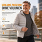 Leichte, gesteppte Herren-Baumwolljacke mit Kapuze, kurz geschnitten, casual, für den Winter, in großen Größen