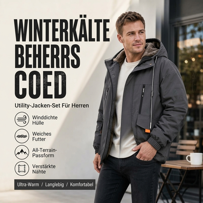📢🎉50%Rabatt!!!🛍️✨ Herren Winterparka mit Kapuze & Plüschfutter – Kuschelig, warm & immer passend