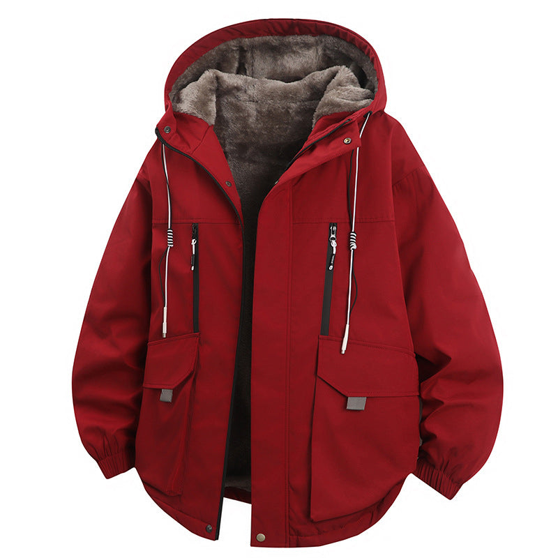 📢🎉50%Rabatt!!!🛍️✨ Herren Winterparka mit Kapuze & Plüschfutter – Kuschelig, warm & immer passend