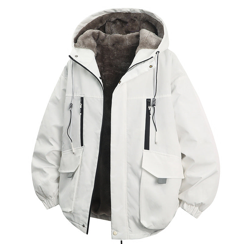 📢🎉50%Rabatt!!!🛍️✨ Herren Winterparka mit Kapuze & Plüschfutter – Kuschelig, warm & immer passend