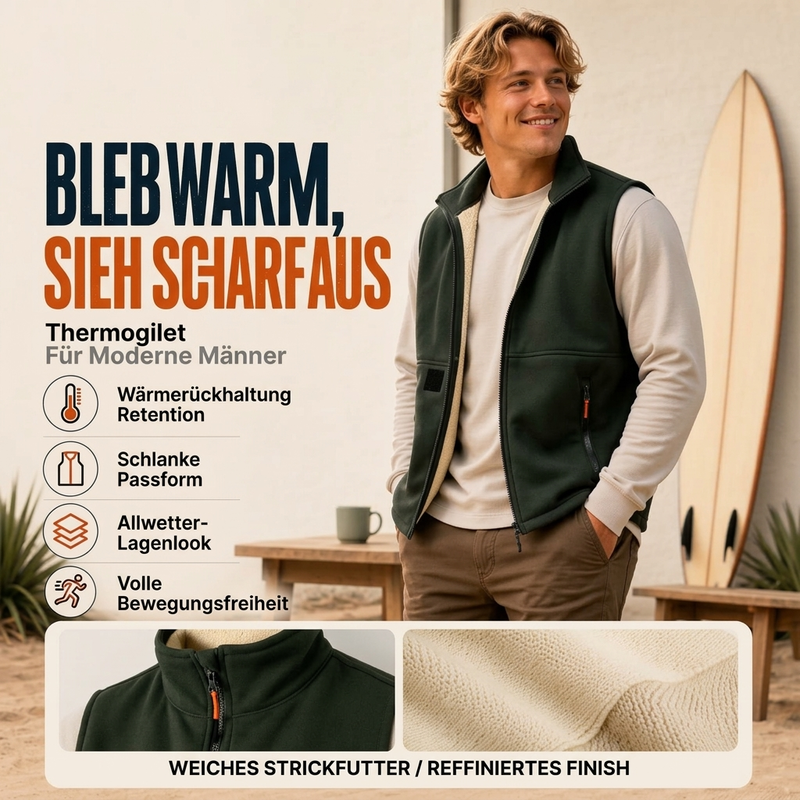 ❄️ Unisex Winter Weste mit Plüschfutter – Kuschelig, warm & immer passend