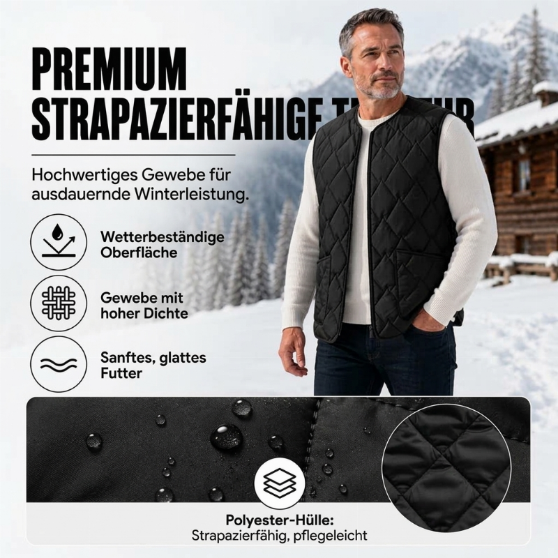 📢🎉50%Rabatt!!!🛍️✨Wärmebeständige Steppweste für Herren im Winter