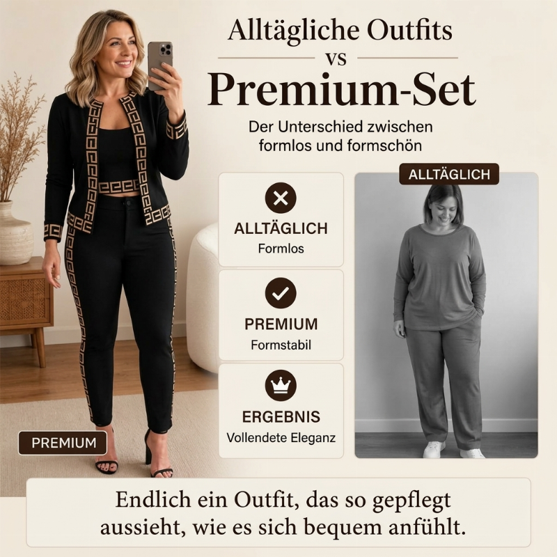 📢🎉50%Rabatt!!!🛍️✨3-teiliges Damen-Set aus Cardigan, Bandeau-Top und Hose
