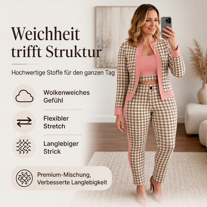 📢🎉50%Rabatt!!!🛍️✨3-teiliges Damen-Set aus Cardigan, Bandeau-Top und Hose