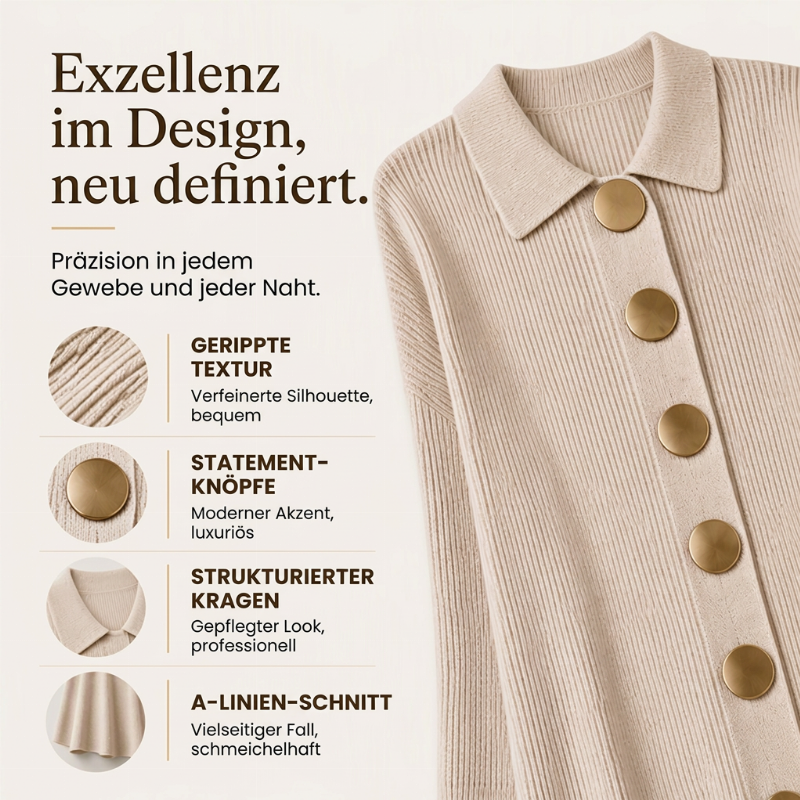 🔥 Beliebtes Produkt ！✨Damen Maxikleid aus Rippstrick mit Laternenärmeln