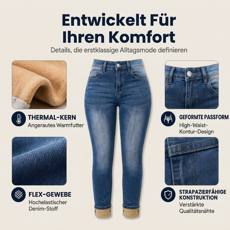 📢🎉50%Rabatt!!!🛍️✨Bequeme, dehnbare Damen-Jeans mit hohem Bund