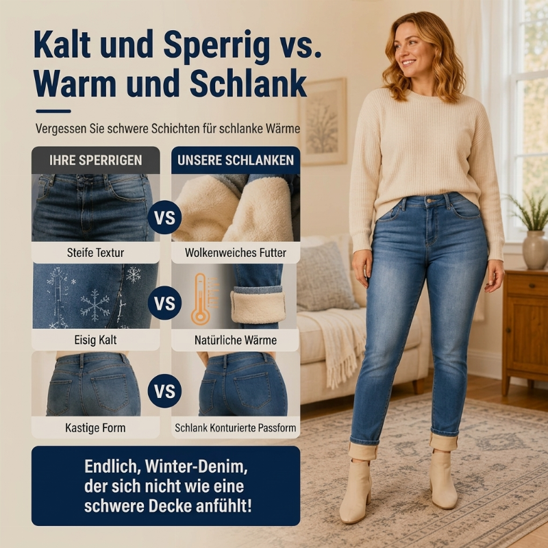 📢🎉50%Rabatt!!!🛍️✨Bequeme, dehnbare Damen-Jeans mit hohem Bund