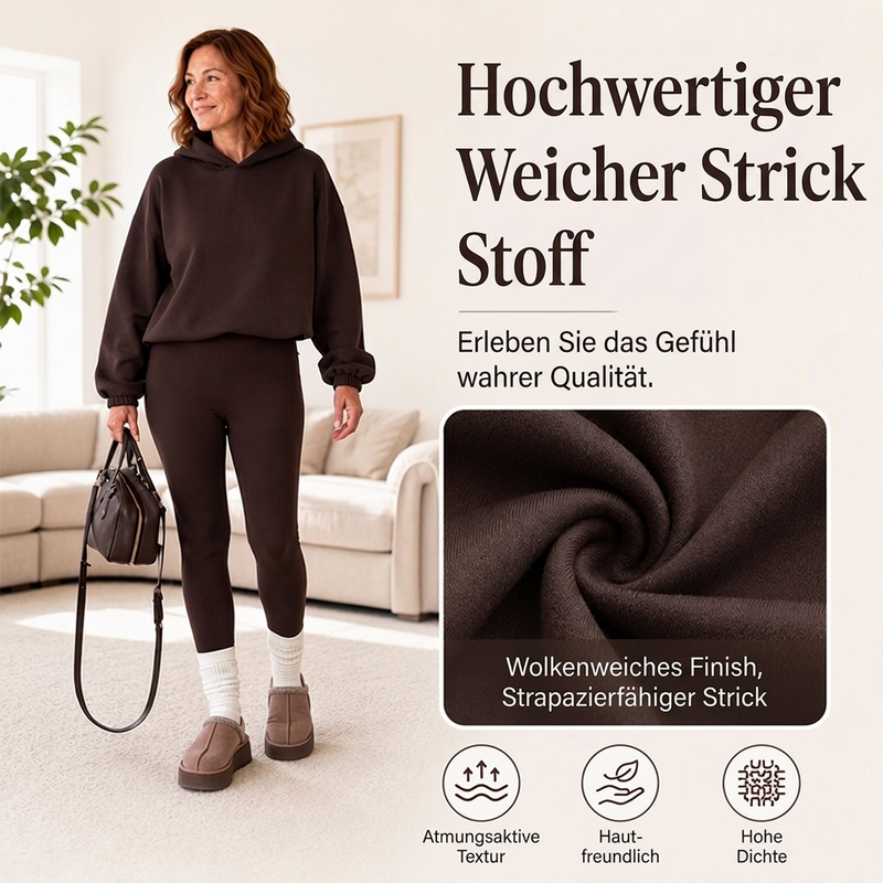 📢📢50%Rabatt!!!🎉✨Lässiges, gemütliches Damen-Hoodie- und Leggings-Set