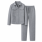 📢🎉50%Rabatt!!!🛍️✨Zweiteiliges Set aus legerer Waffelstrickjacke und passender Hose für Herren