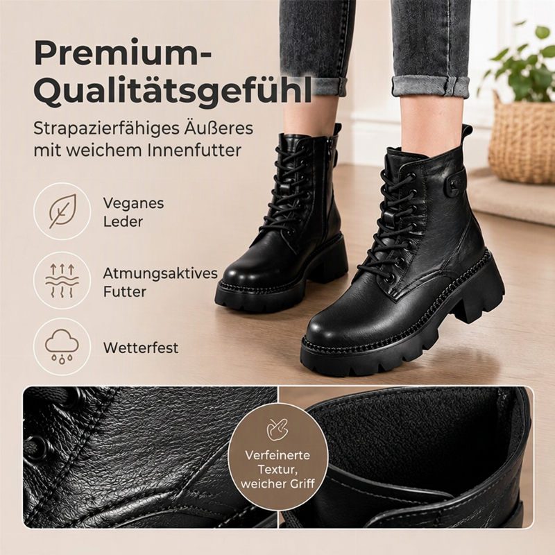 🔥 Lass es dir nicht entgehen, wenn du gerade vorbeikommst – es trifft genau deinen Geschmack.🎉🥾 Damen Retro Plateau Martens-Stil Stiefel