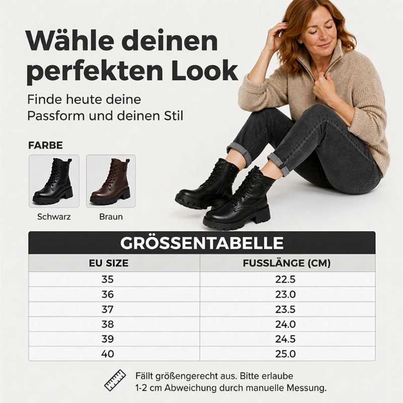 🔥 Lass es dir nicht entgehen, wenn du gerade vorbeikommst – es trifft genau deinen Geschmack.🎉🥾 Damen Retro Plateau Martens-Stil Stiefel