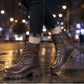 🔥 Lass es dir nicht entgehen, wenn du gerade vorbeikommst – es trifft genau deinen Geschmack.🎉🥾 Damen Retro Plateau Martens-Stil Stiefel