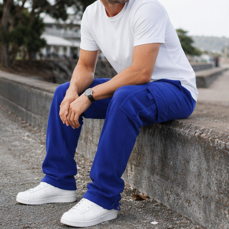 Herren-Freizeit-Cargohose mit Kordelzug