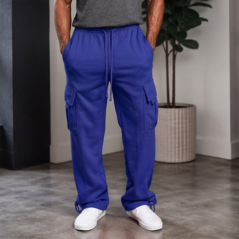 Herren-Freizeit-Cargohose mit Kordelzug