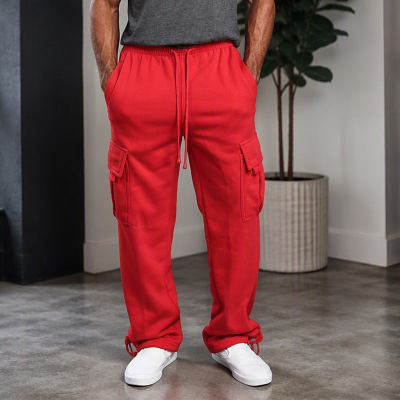 Herren-Freizeit-Cargohose mit Kordelzug