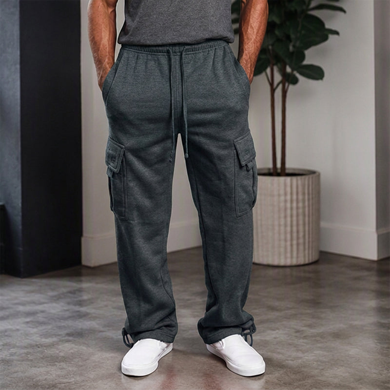 Herren-Freizeit-Cargohose mit Kordelzug