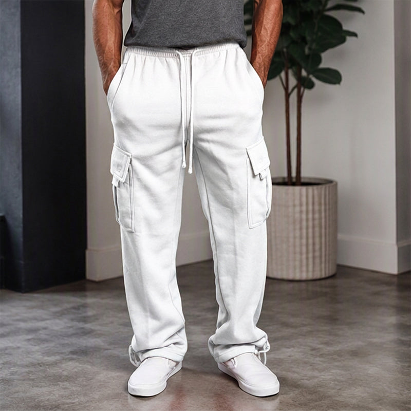 Herren-Freizeit-Cargohose mit Kordelzug