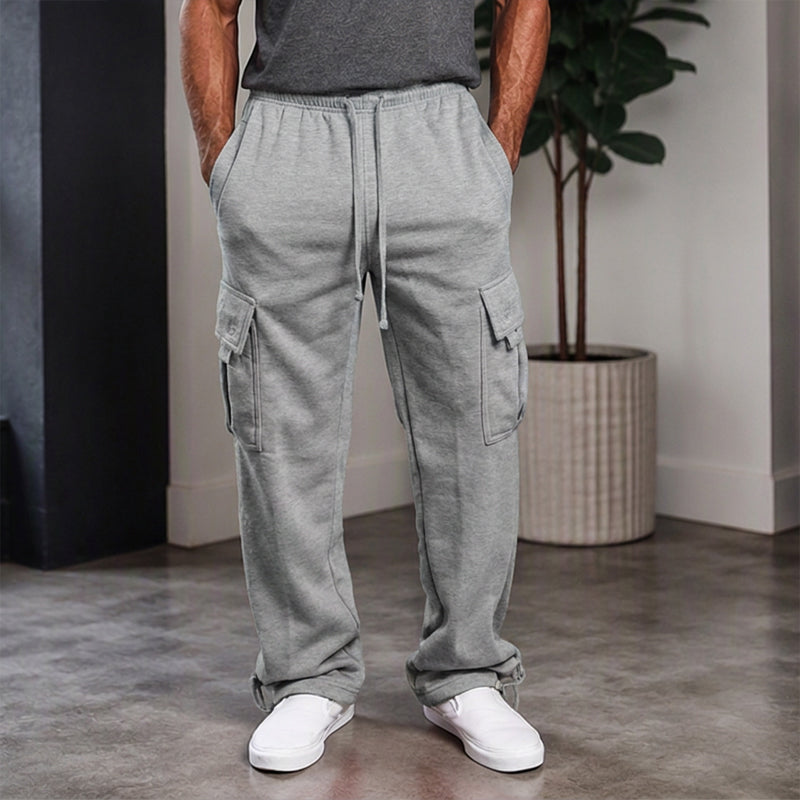 Herren-Freizeit-Cargohose mit Kordelzug