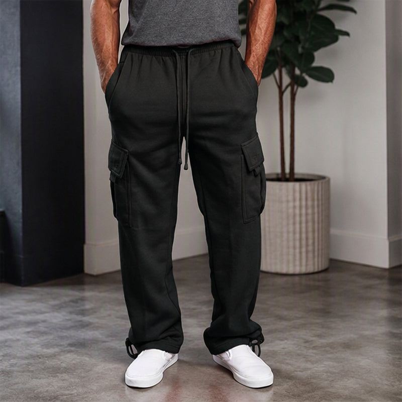 Herren-Freizeit-Cargohose mit Kordelzug