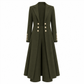 Elegantes herbstliches 2-Teiler-Outfit für Damen mit Retro-Langmantel und schlichter Hose