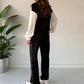 Damen modisches Leopardenmuster 2-Teiler Set