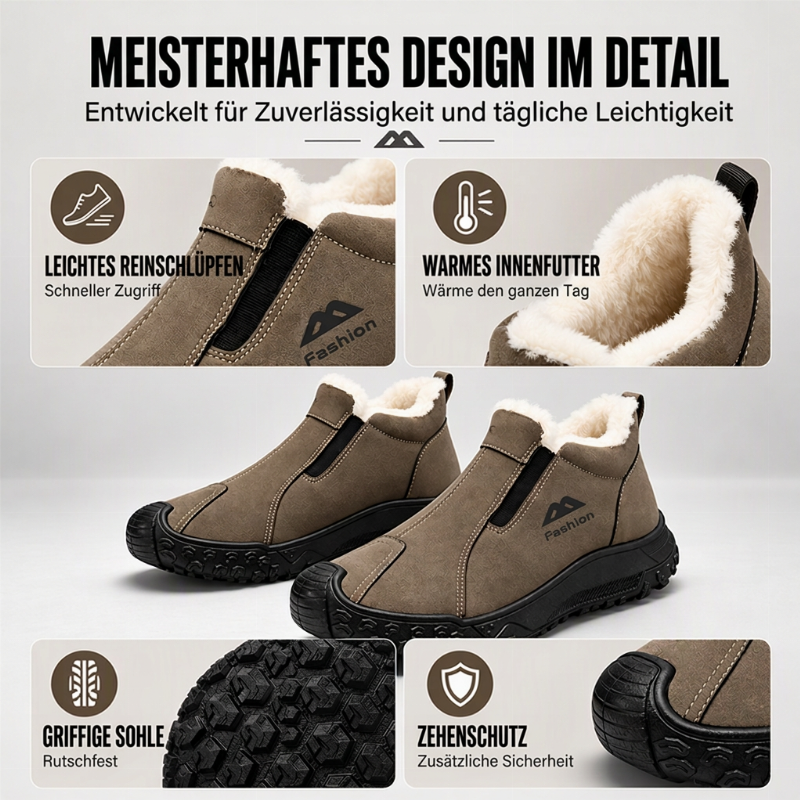📦 Täglich 500+ Pakete versendet! Herren-Winterschuhe mit Plüschfutter fürs Gehen