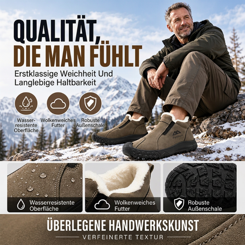 📦 Täglich 500+ Pakete versendet! Herren-Winterschuhe mit Plüschfutter fürs Gehen
