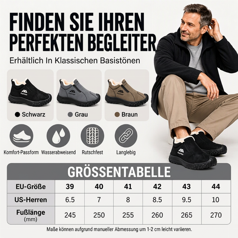 📦 Täglich 500+ Pakete versendet! Herren-Winterschuhe mit Plüschfutter fürs Gehen