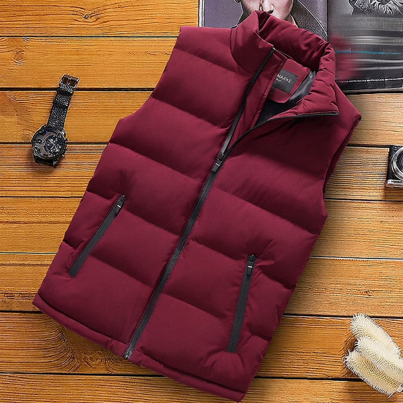 🔥Beliebtes Produkt ！✨Herren klassische Stehkragen wattierte Weste