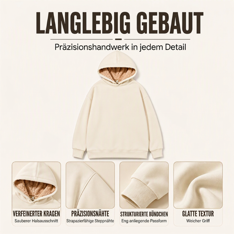 ⏰Letzte Chance! Jetzt zugreifen!⏰ Verdicktes Sherpa-Fleece-Kapuzenpullover für Herren