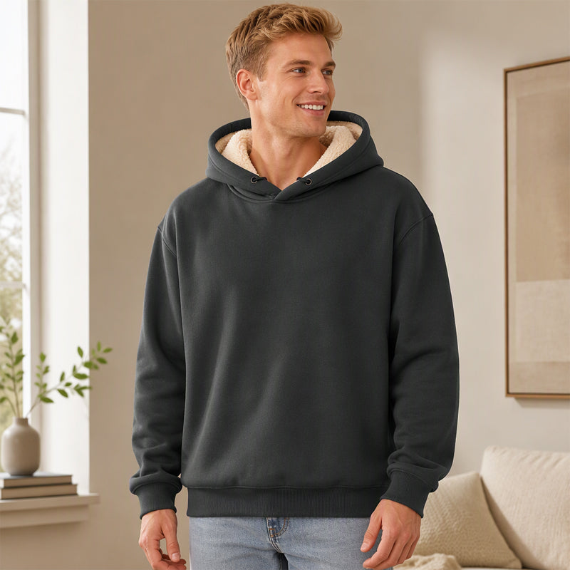 ⏰Letzte Chance! Jetzt zugreifen!⏰ Verdicktes Sherpa-Fleece-Kapuzenpullover für Herren