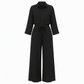 📢🎉50%Rabatt!!!🔥✨ Aktionsfavorit: Damen-Jumpsuit mit Hemdkragen und Bindegürtel – Eleganter Einteiler mit weitem Bein für Alltag und Büro 👗